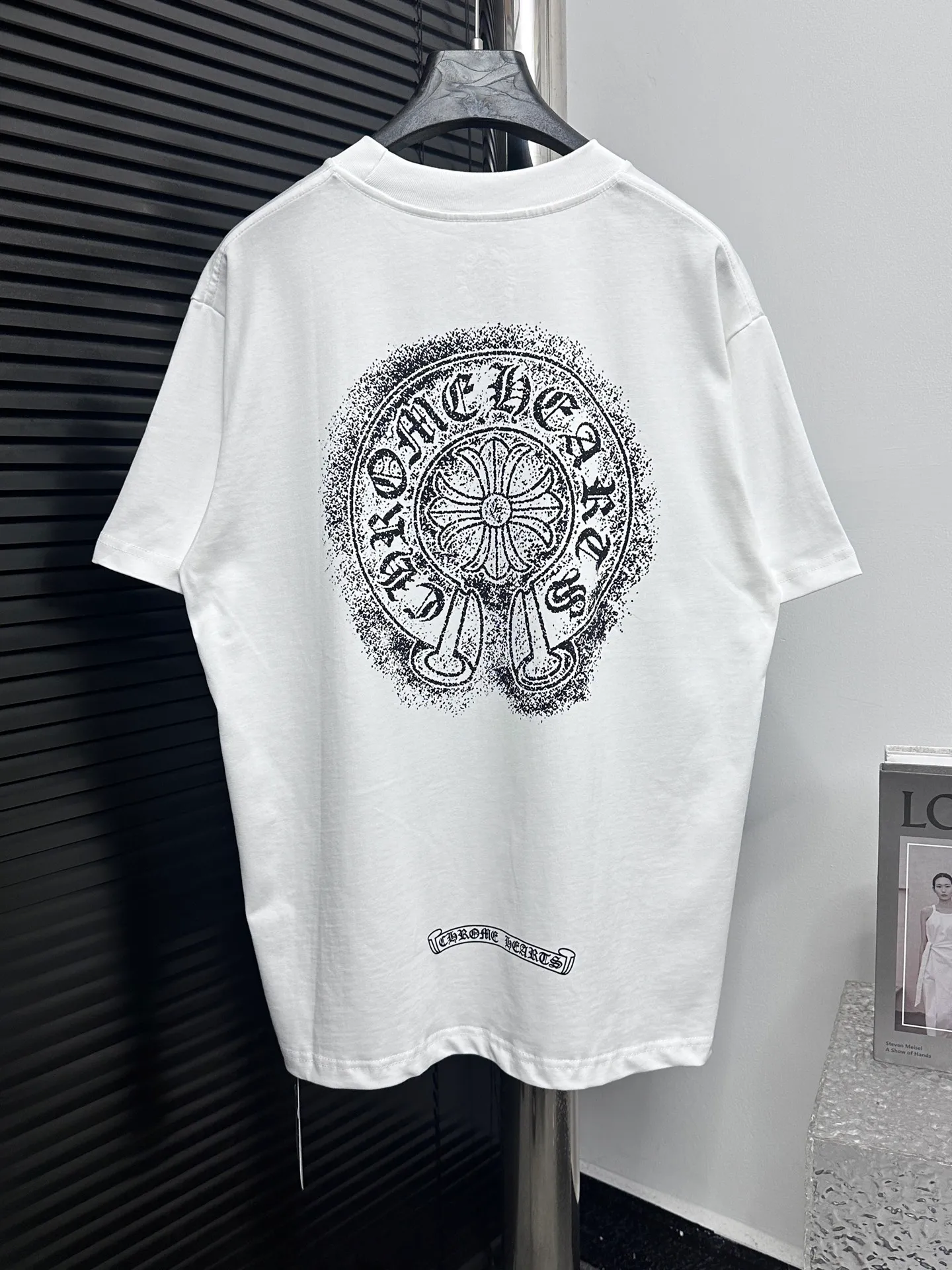 🅿️170 【ChromeHearts】Chrome Hearts 25ss printed round neck T-shirt Original fabric Official same style Short-sleeved T-shirt Customized 260g vat-dyed fabric Very comfortable to the touch Latest brick cabinet synchronization for spring and summer Fashionable and personalized Super versatile and good-looking Very suitable for both men and women A must-have style Tag Collar label Washed wheat Complete with three standards Color: Black White Size: XS-L